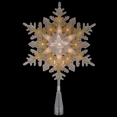 Northlight Light-Up Snowflake Christmas Tree Topper