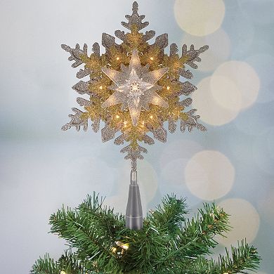 Northlight Light-Up Snowflake Christmas Tree Topper
