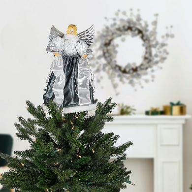 Northlight Sequined Angel with Wings Christmas Tree Topper