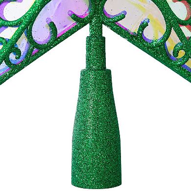 Northlight Multicolor LED Glittered Star Christmas Tree Topper
