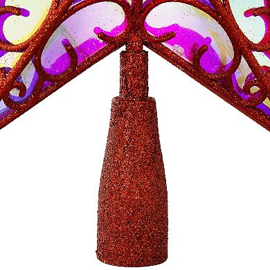 Northlight Multicolor LED Star Glittered Christmas Tree Topper