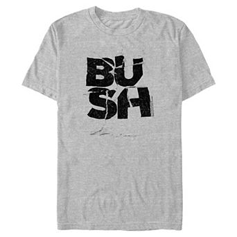 Big & Tall Bush Cracked Text Graphic Tee