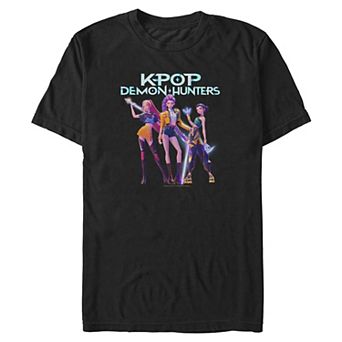 Big & Tall KPop Demon Hunters Group Graphic Tee
