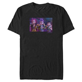 Big & Tall KPop Demon Hunters Eating Ramen Graphic Tee