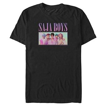 Big & Tall KPop Demon Hunters Saja Boys Portrait Graphic Tee