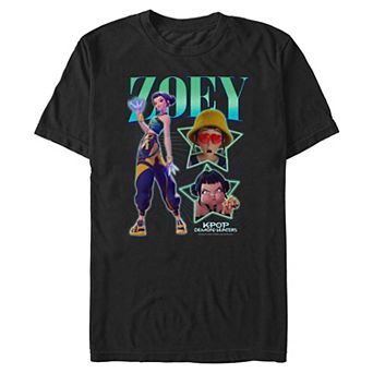 Big & Tall KPop Demon Hunters Zoey Poster Graphic Tee