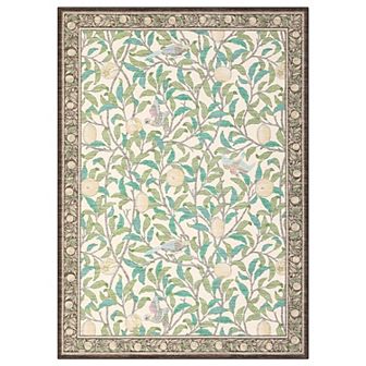 Garvee Floral Machine Washable Rug with Rubber Backing Stain Resistant Carpet for Living Room
