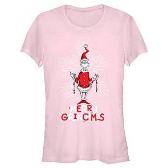 Juniors' The Grinch Merry Grinchmas Graphic Tee