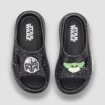 Star Wars The Mandalorian & Grogu Little Kid Boys Cushioned Comfort Slide Sandals