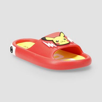 Pokémon Pikachu Little Kid Boys Slip-On Comfort Slide Sandals