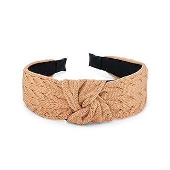 Emberly Knitted Top Knot Headband