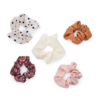 Emberly 5 pk Mixed Scrunchie Set