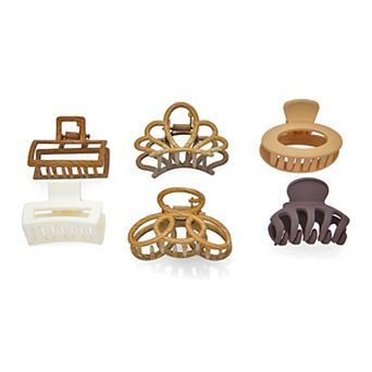 Emberly 6 pk Mix Claw Clip Set