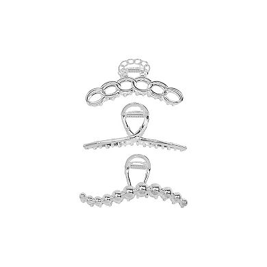 Emberly 3-Pk. Metal Mix Claw Clips