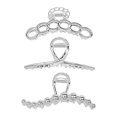 Emberly 3-Pk. Metal Mix Claw Clips