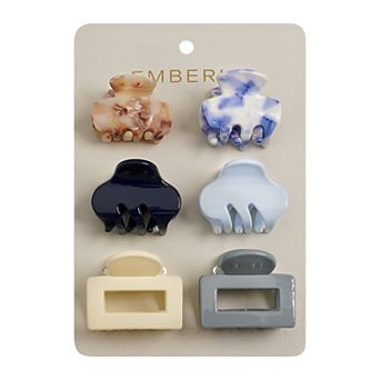 Emberly 6 pk Mini Hair Clips