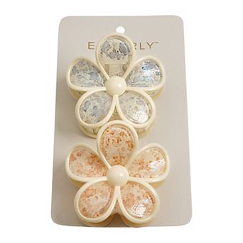 Emberly 2 pk Flower Hair Clips