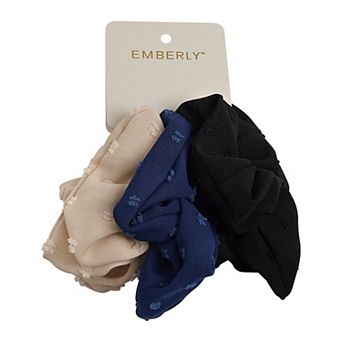 Emberly 3 pk Dotted Scrunchie Set
