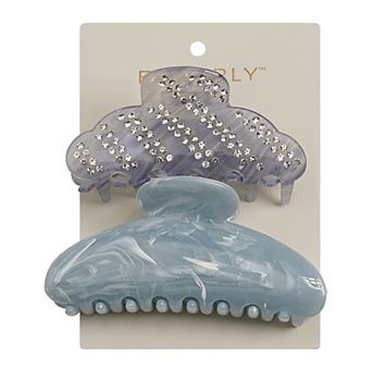 Emberly 2 pk Rhinestone-Embellished Hair Clips