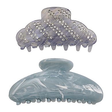 Emberly 2-Pk. Rhinestone-Embellished Hair Clips