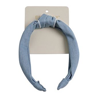 Emberly Knotted Denim Headband