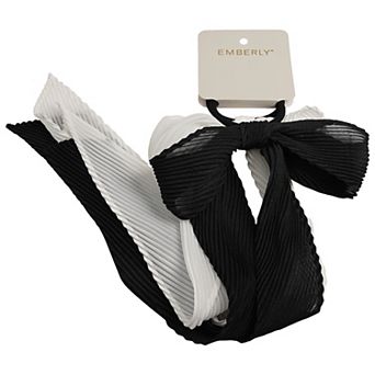 Emberly 2 pk Long Ribbed Scrunchies