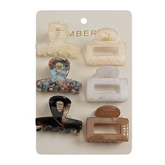 Emberly 6 pk Multi Mini Twist Clips