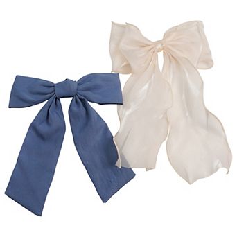Emberly 2 pc Bow Barrettes Set