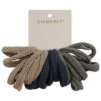 Emberly 20 pk Waffle Elastic Hair Ties