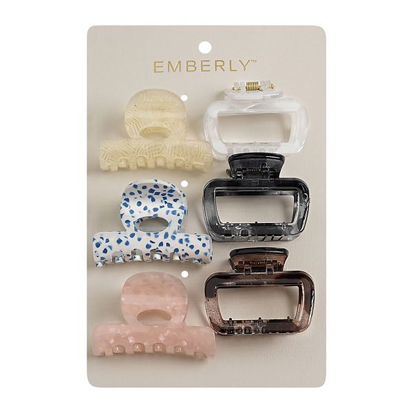Emberly 6-Pk. Mini Claw Clips