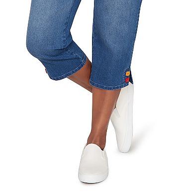 Petite Alfred Dunner Super Stretch Denim Capri Pants