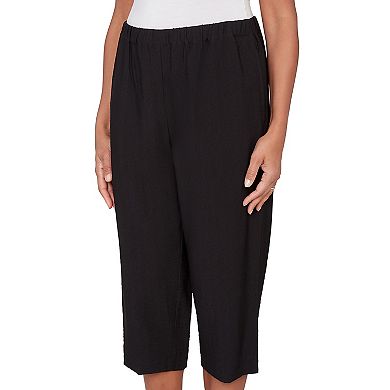 Petite Alfred Dunner Relaxed Pull-On Capri Pants