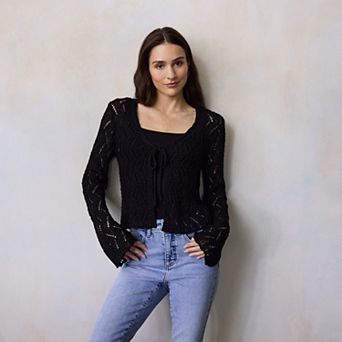 Women's LC Lauren Conrad Scallop Hem Sweater