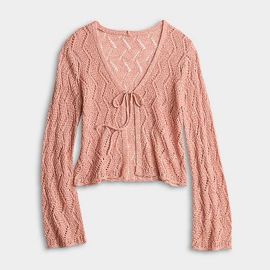 Petite LC Lauren Conrad Scallop Hem Sweater