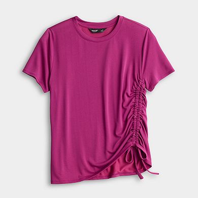 Women's Simply Vera Vera Wang Side Ruched Tee