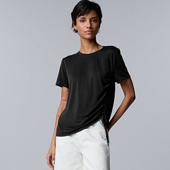 Women's Simply Vera Vera Wang Side Ruched Tee