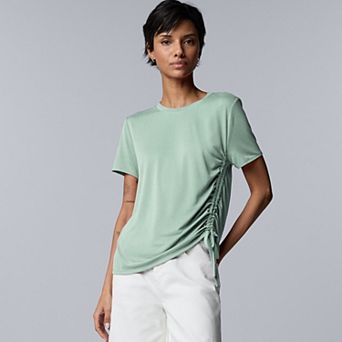 Women's Simply Vera Vera Wang Side Ruched Tee
