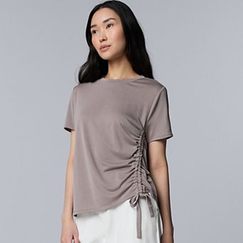 Women's Simply Vera Vera Wang Side Ruched Tee