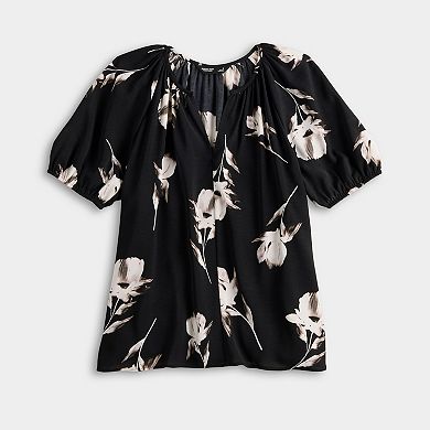 Women's Simply Vera Vera Wang Shirred Blouse