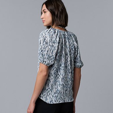 Women's Simply Vera Vera Wang Shirred Blouse