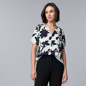 Women's Simply Vera Vera Wang Shirred Blouse