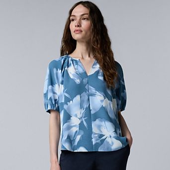 Women's Simply Vera Vera Wang Shirred Blouse