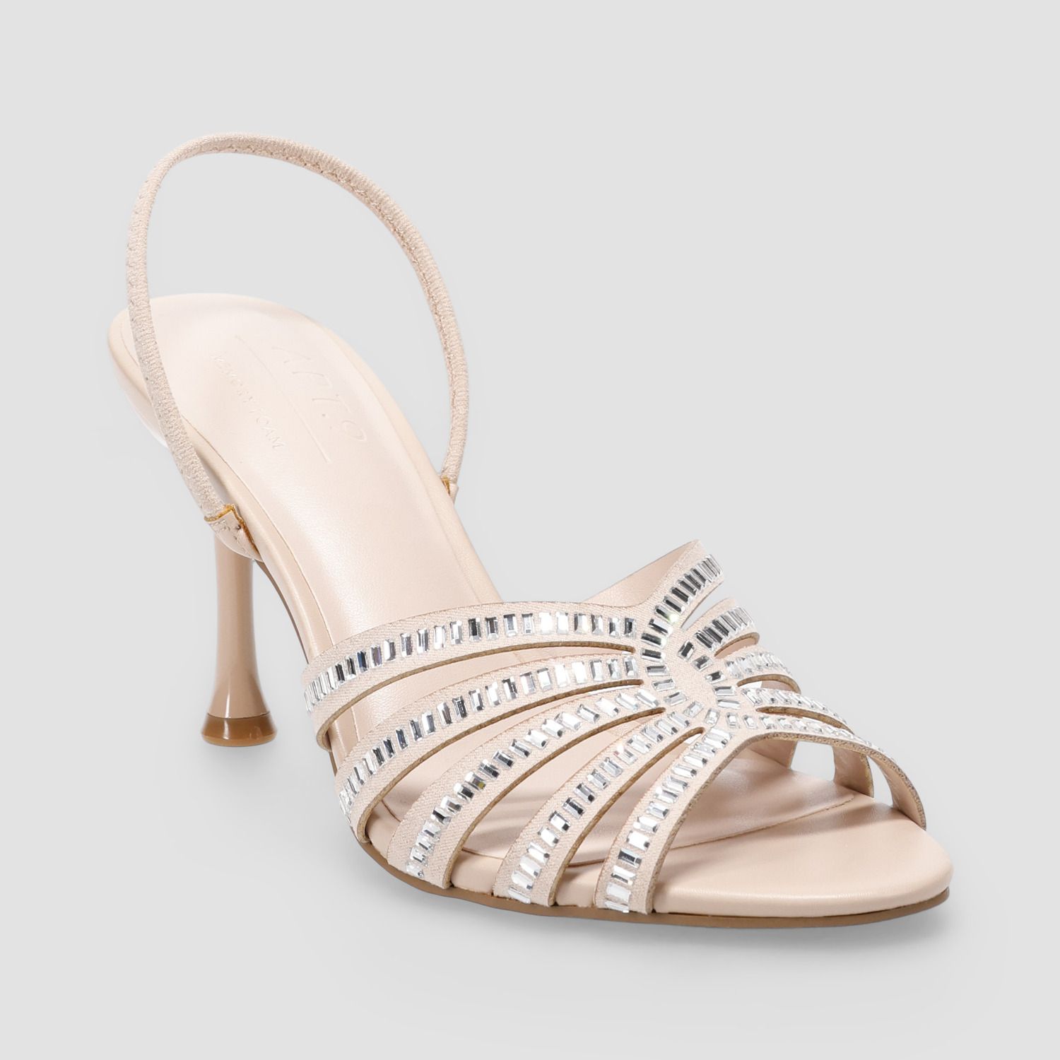 Женские туфли Apt. 9 Taszle Glitz Strappy Dress Heels, цвет: Бежевый лаковый — фото 1