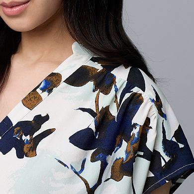 Women's Simply Vera Vera Wang V-Neck Short Sleeve Popover