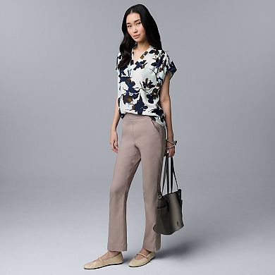 Women's Simply Vera Vera Wang V-Neck Short Sleeve Popover