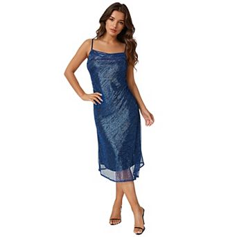 Juniors' bebe Pleat Cowl Midi Dress