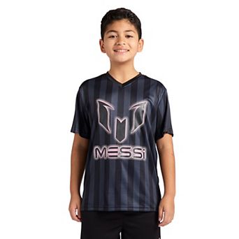 Boys 8-20 Messi Short Sleeve Half-Tone V-Neck Tee