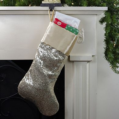 Northlight 22-Inch Metallic Sequin Christmas Stocking