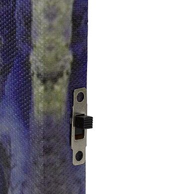 Northlight 15.75-Inch LED Lighted Nighttime in the Woods Canvas Wall Art