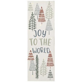 Northlight Light-Up Joy to the World Tree Wall Art